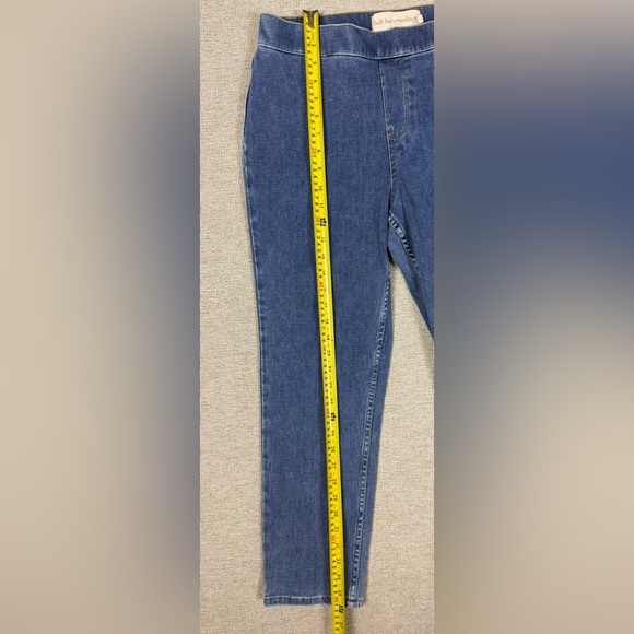 Soft Surroundings Denim Pull on Slim Leg Jeans Blue Size PM Petite Medium - Picture 4 of 6